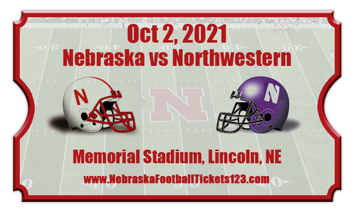 Nebraska Cornhuskers vs Northwestern Wildcats Football Tickets | 10/02/21
